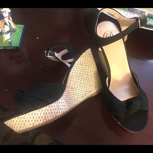 My Delicious Women Wedge Black Strap Sandals